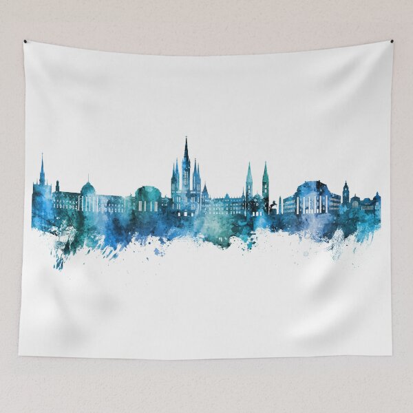 Item preview, Wiesbaden Germany Skyline designed and sold by ArtPrints.