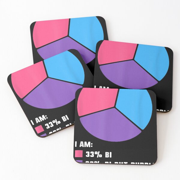 Item preview, Funny Bisexual Stuff Pie Chart LGBT Bi Pride Awareness designed and sold by KurtHolt.