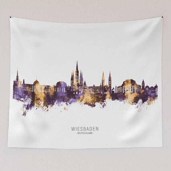 Item preview, Wiesbaden Germany Skyline designed and sold by ArtPrints.