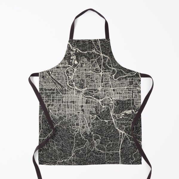 Aperçu de l'œuvre Eugene map Oregon Ink lines 2 créée et vendue par InkMaps.