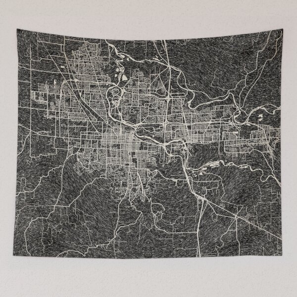 Artikelvorschau, Eugene map Oregon Ink lines 2 entworfen und verkauft von InkMaps.