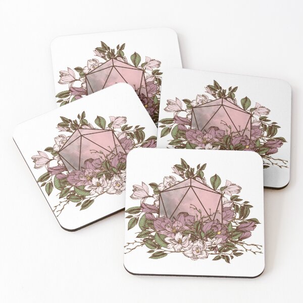 Item preview, Floral Dice designed and sold by CritHappensDice.