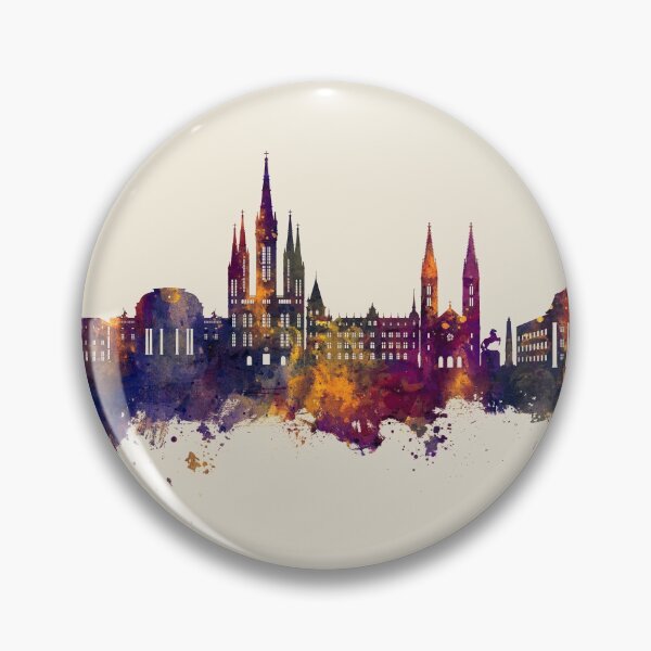 Item preview, Wiesbaden Germany Skyline designed and sold by ArtPrints.