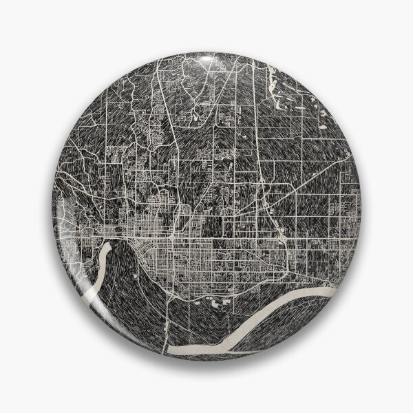 Item preview, Evansville map Indiana Ink lines 2 designed and sold by InkMaps.