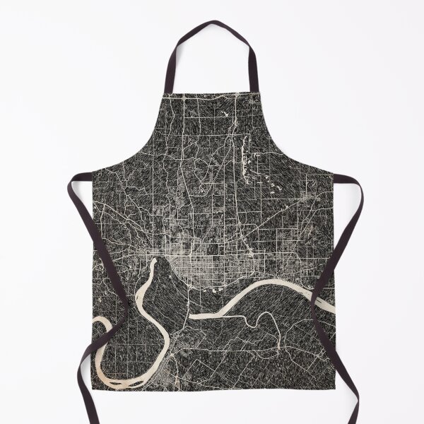 Item preview, Evansville map Indiana Ink lines 2 designed and sold by InkMaps.