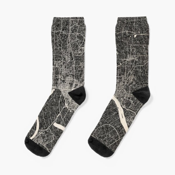 Item preview, Evansville map Indiana Ink lines 2 designed and sold by InkMaps.