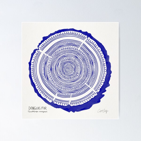Item preview, Douglas Fir – Navy designed and sold by Cat Coquillette.