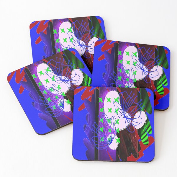 Item preview, Botanical Abstraction Bold and colorful,nr 5, Graphic Psychedelic Abstract Art, Inspired by Nature-floral abstract art designed and sold by Adri Barnard.