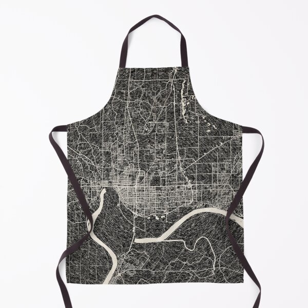 Item preview, Evansville map Indiana Ink lines designed and sold by InkMaps.