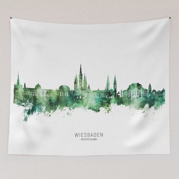 Item preview, Wiesbaden Germany Skyline designed and sold by ArtPrints.