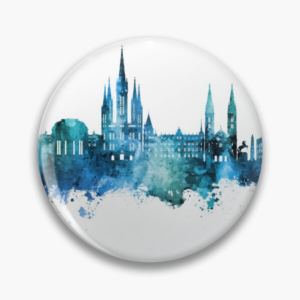 Item preview, Wiesbaden Germany Skyline designed and sold by ArtPrints.