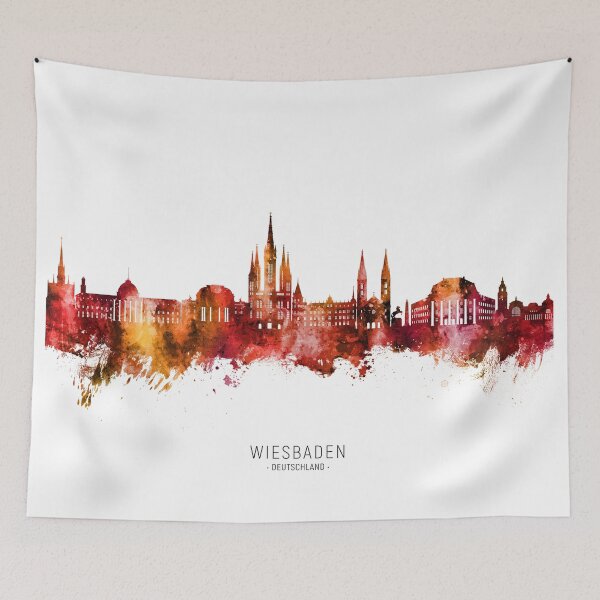 Item preview, Wiesbaden Germany Skyline designed and sold by ArtPrints.