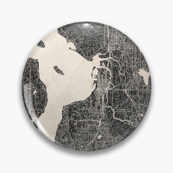 Item preview, Everett map Washington Ink lines 2 designed and sold by InkMaps.