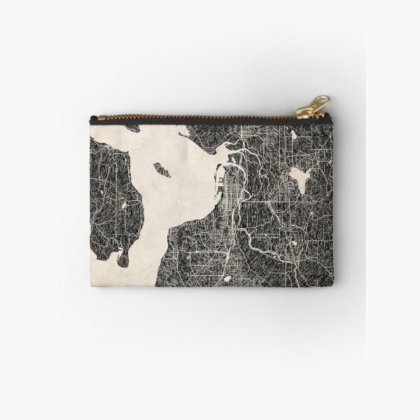 Item preview, Everett map Washington Ink lines 2 designed and sold by InkMaps.