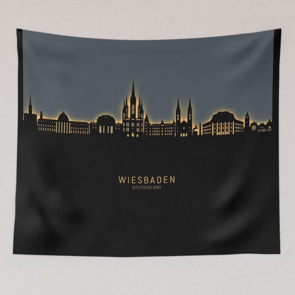 Item preview, Wiesbaden Germany Skyline designed and sold by ArtPrints.
