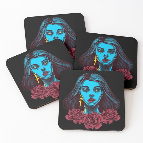 Item preview, Portrait of a woman with roses. designed and sold by SanuokGevitter.