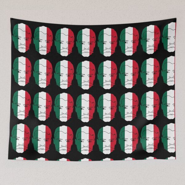Item preview, Emiliano Zapata Mexican Flag designed and sold by RevolutionInPaint.