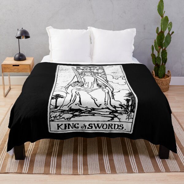 Item preview, King of Swords - Tarot Card - Major Arcana - fortune telling - occult designed and sold by createdezign.