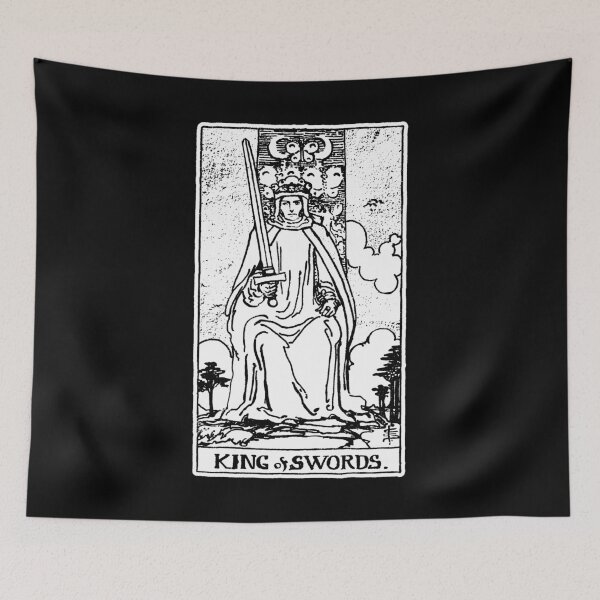 Item preview, King of Swords - Tarot Card - Major Arcana - fortune telling - occult designed and sold by createdezign.