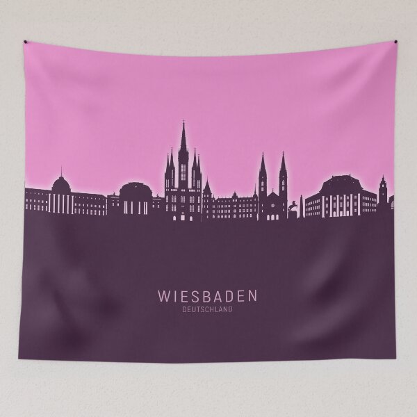 Item preview, Wiesbaden Germany Skyline designed and sold by ArtPrints.