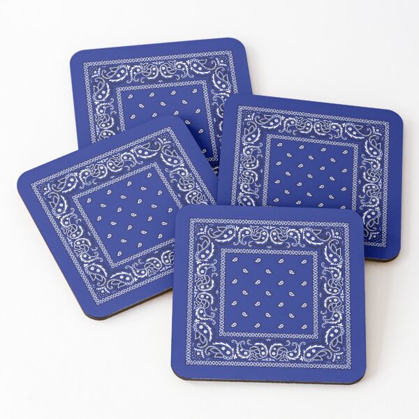Aperçu de l'œuvre Imprimé Bandana Bleu créée et vendue par thebandanastore.