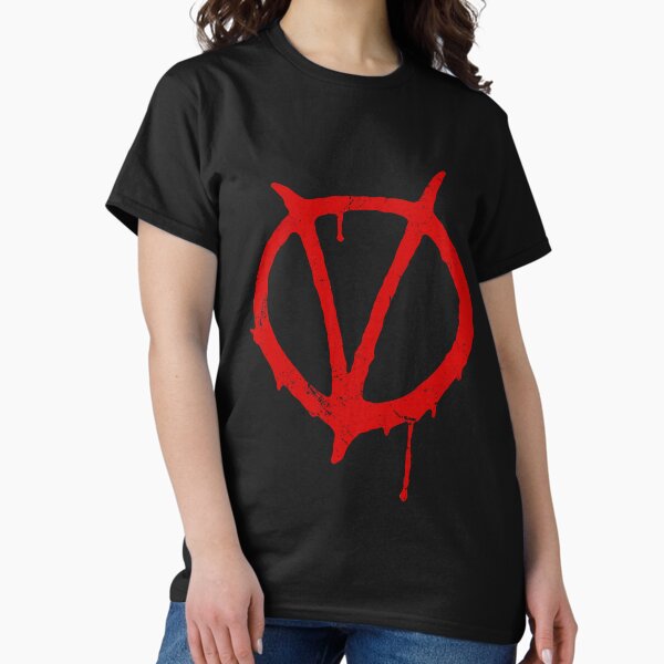Aperçu de l'œuvre V pour Vendetta Symbole Vintage créée et vendue par Coccomedian.