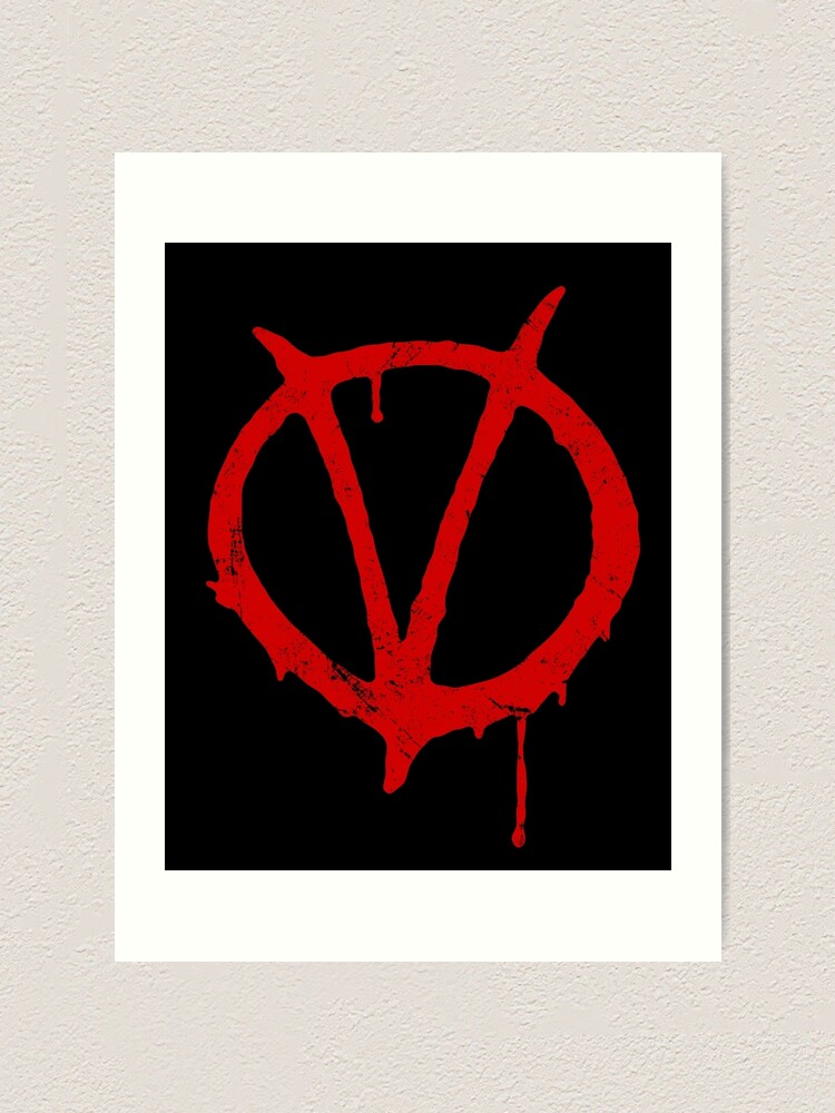 V for Vendetta Vintage Symbol