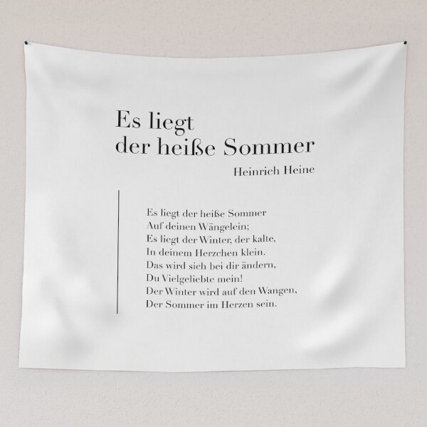 Item preview, Es liegt der heiße Sommer von Heinrich Heine designed and sold by wisemagpie.