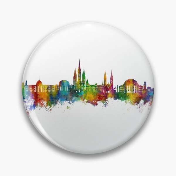 Item preview, Wiesbaden Germany Skyline designed and sold by ArtPrints.