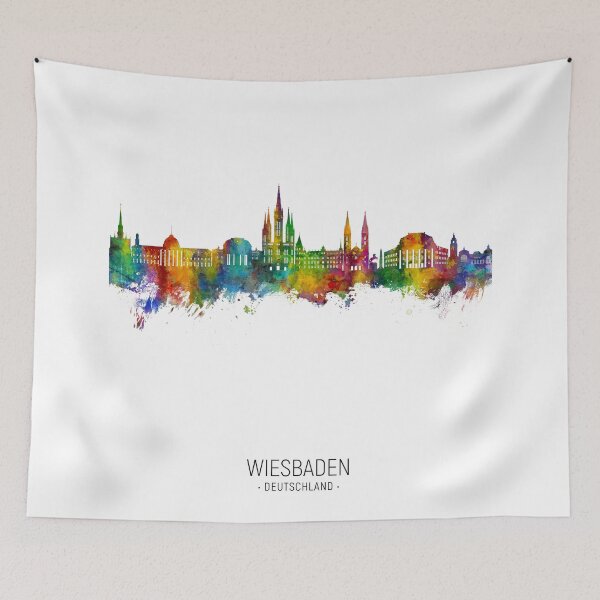 Item preview, Wiesbaden Germany Skyline designed and sold by ArtPrints.