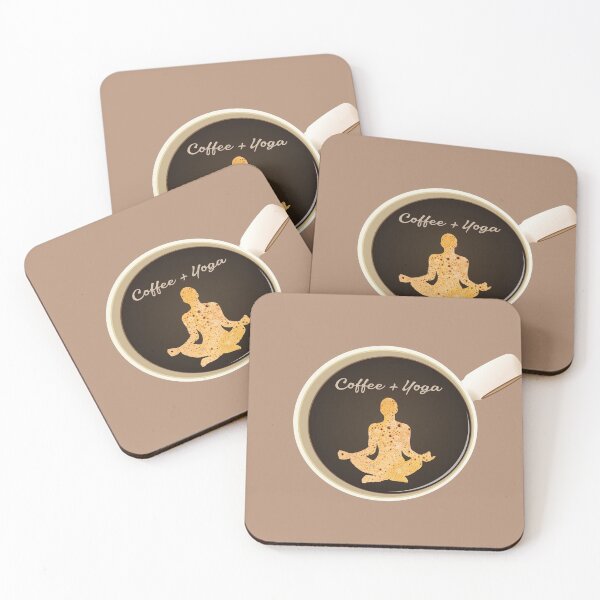 Item preview, Yoga and coffee - Coffee and yoga lovers designed and sold by Alice-Elgawi.