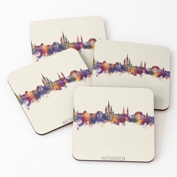 Item preview, Wiesbaden Germany Skyline designed and sold by ArtPrints.