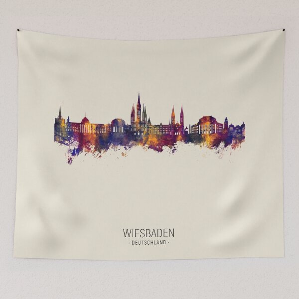 Item preview, Wiesbaden Germany Skyline designed and sold by ArtPrints.