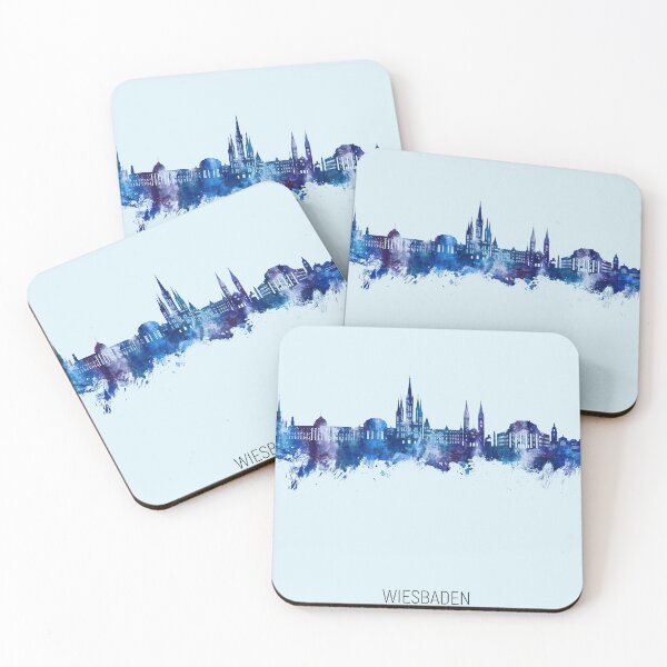 Item preview, Wiesbaden Germany Skyline designed and sold by ArtPrints.