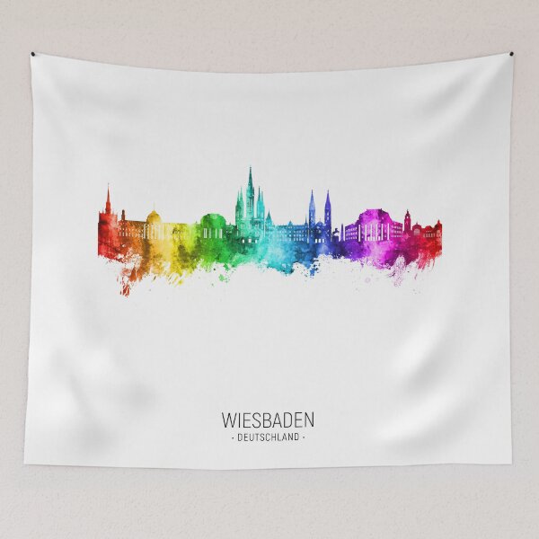 Item preview, Wiesbaden Germany Skyline designed and sold by ArtPrints.
