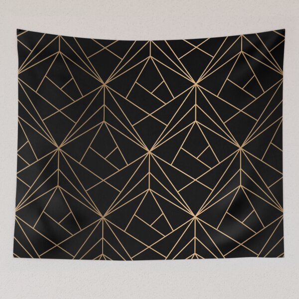 Item preview, Elegant Gold And Black Pattern With White Shimmer designed and sold by Vic Torys ☆.
