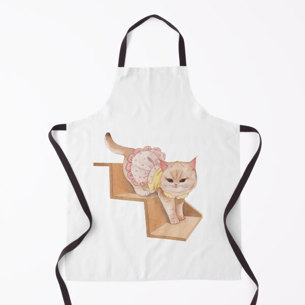 Item preview, So Cute kitten with lovely cat dress in drawing style in cat tree designed and sold by deejungvillage.