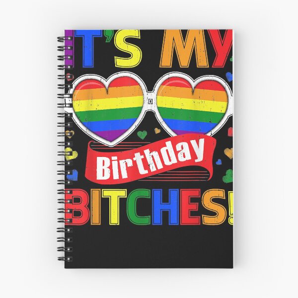 Item preview, Gay Pride Rainbow LGBT It's My Birthday Bitches Cute Glasses designed and sold by KurtHolt.