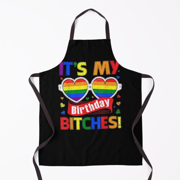 Item preview, Gay Pride Rainbow LGBT It's My Birthday Bitches Cute Glasses designed and sold by KurtHolt.