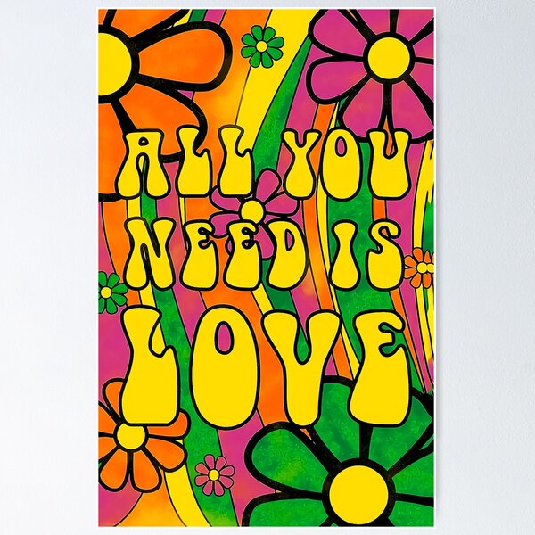 All You Need is Love Poster - Typography posters