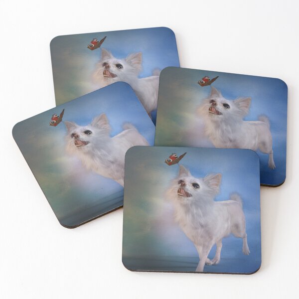 Item preview, Small white dog with butterfly designed and sold by SilvioJust.