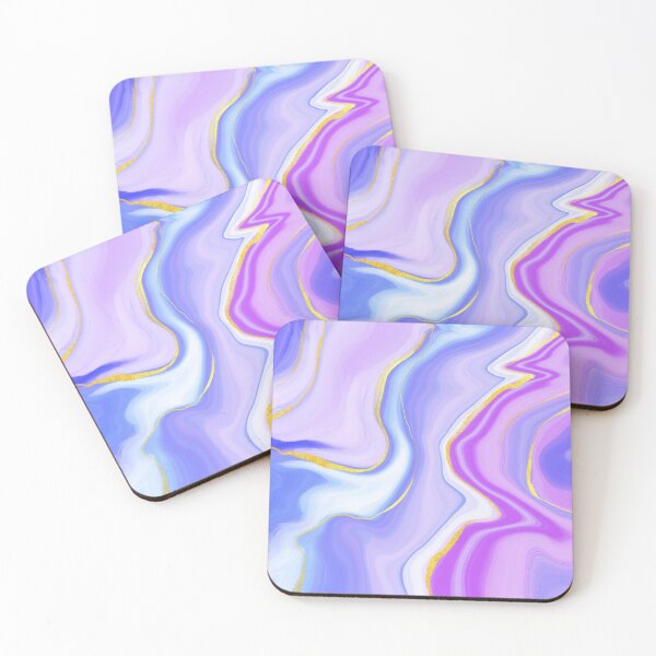 Item preview, Blue And Purple Marble Effect with Gold Tint designed and sold by ojasha.