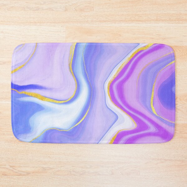 Item preview, Blue And Purple Marble Effect with Gold Tint designed and sold by ojasha.