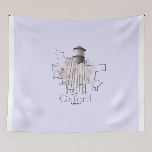 Item preview, Oxford Ohio Map with Watertower designed and sold by girljohnny.