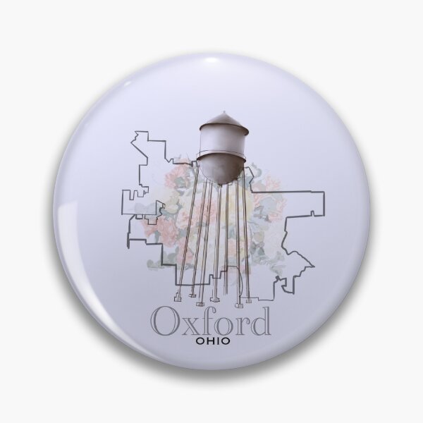Item preview, Oxford Ohio Map with Watertower designed and sold by girljohnny.
