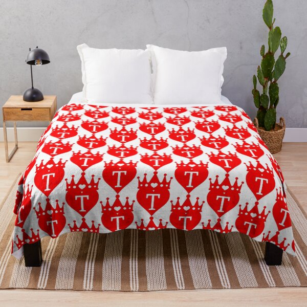 Item preview, crowned red heart with letter T designed and sold by ronaldsonou.