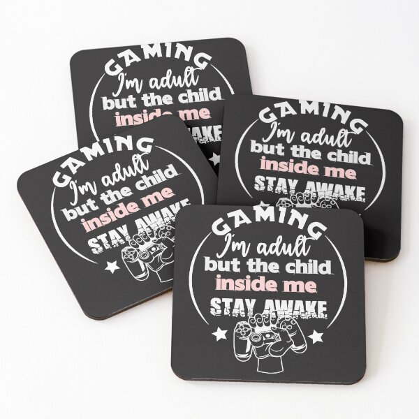Item preview, gaming - I'm adult but the child inside me stay awake designed and sold by designer-02.