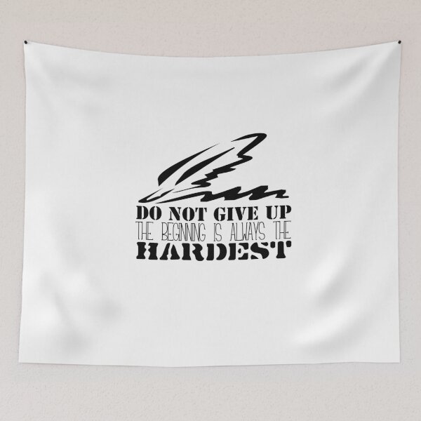 Item preview, Do not give up the beginning is always the hardest t-shirt  designed and sold by Frangi_Pane_ Magazine.