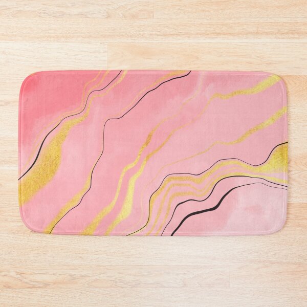 Item preview, Pink Marble Effect with Gold Tint designed and sold by ojasha.