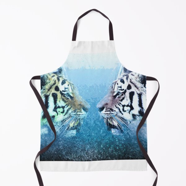 Item preview, ✪ Tiger Brothers ✪ Mirror Universe Abstract Animal Art / Exotic Blue Kings designed and sold by Naumovski.